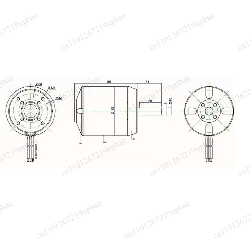 6384 Brushless Motor Sensored - 6384 150KV 200KV Bezszczotkowy silnik z
